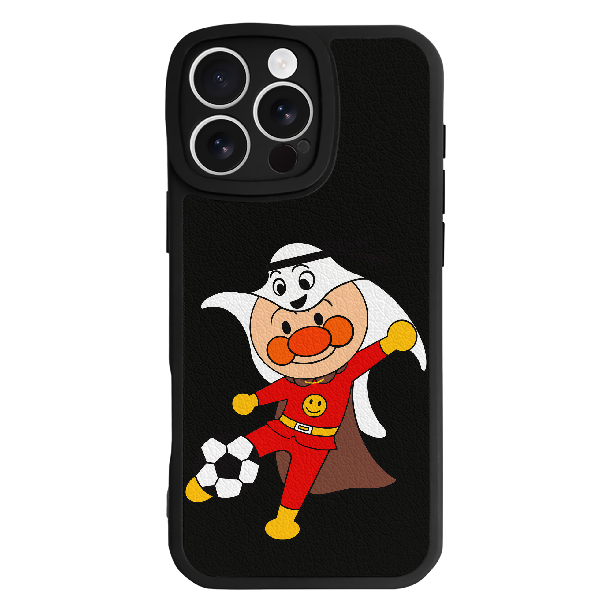 （画像用） アンパンマン Anpanman 【iPhone 16シリーズ対応】シリコンスマホケース（レザー調） 材質：シリコン